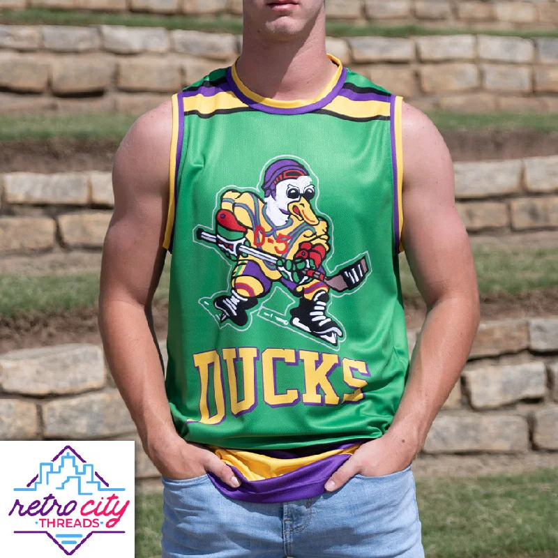 Basketball Jerseys with Tapered Sleeves for Stylish Fit-The Mighty Ducks Goldberg Custom Basketball Jersey