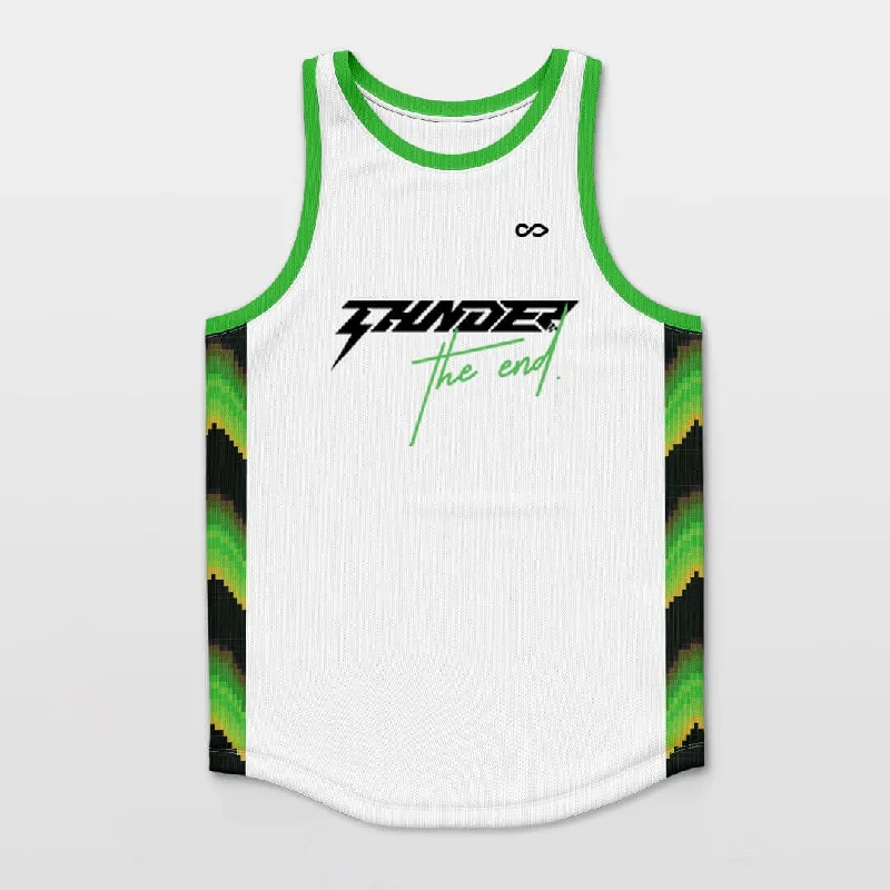 Basketball Jerseys with Adjustable Neck Design for Perfect Fit-Neon - Customized Basketball Jersey Sleeveless