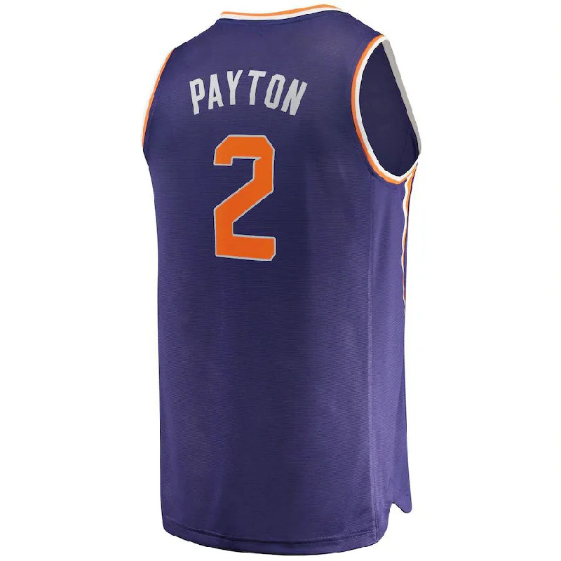 Basketball Jerseys with Moisture-Wicking Technology-P.Suns #2 Elfrid Payton Fanatics Branded  2021-22 Fast Break Replica Jersey Icon Edition Purple Stitched American Basketball Jersey