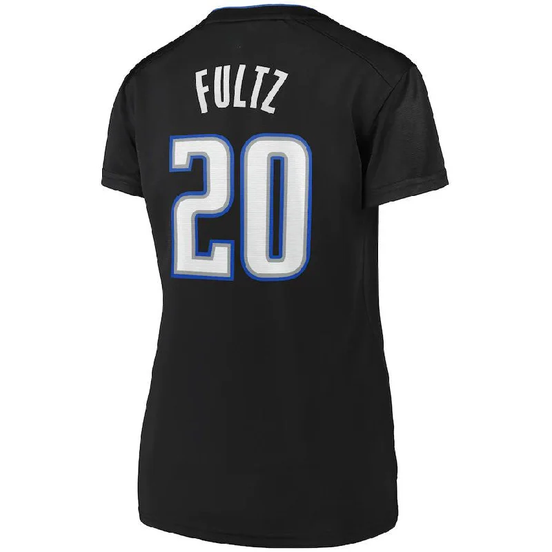 Basketball Jerseys with Contrast Stitching for Bold Design-O.Magic #20 Markelle Fultz Fanatics Branded Women's 2019 Fast Break Replica Player Jersey Black Icon Edition Stitched American Basketball Jersey