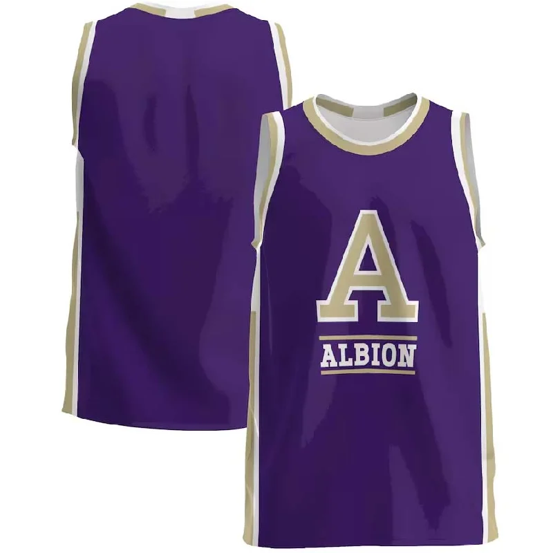 Basketball Jerseys with Sleeveless Design for Warm Weather-A.Britons GameDay Greats Lightweight Basketball Jersey - Purple American College Jerseys