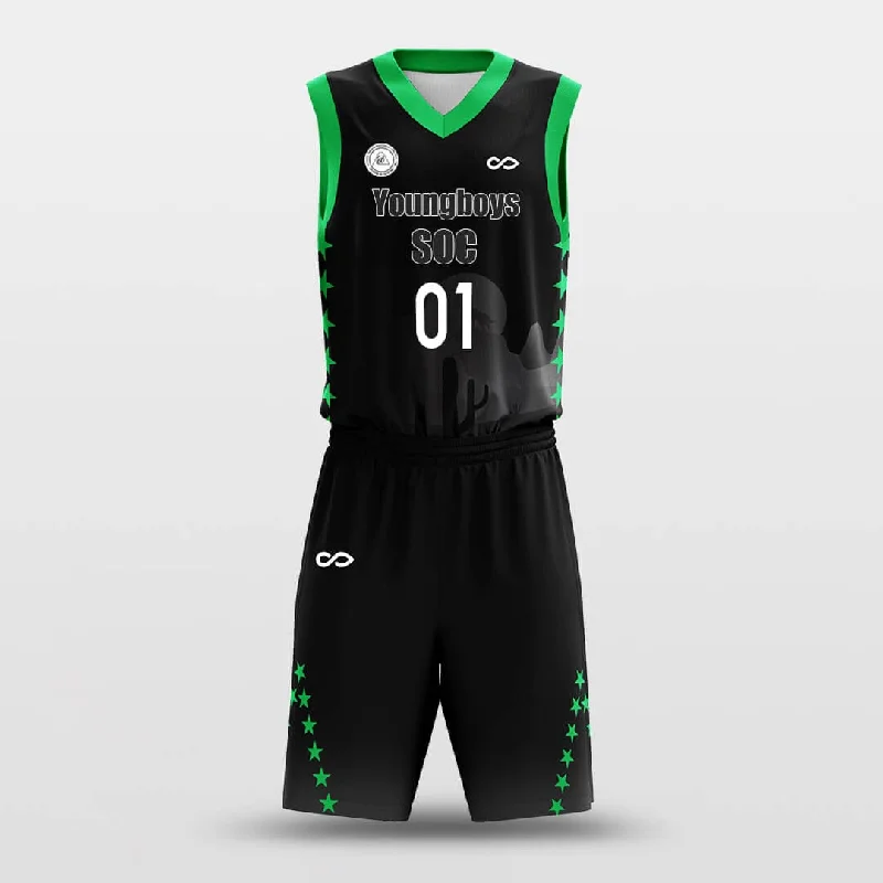 Basketball Jerseys with Custom Colors for Team Branding-Star Flare - Custom Sublimated Basketball Jersey Set