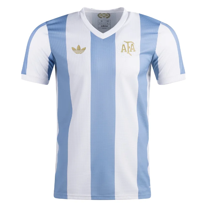 Soccer Jerseys with All-Over Stretch for Easy Movement-Youth Argentina 50th Anniversary Home Jersey