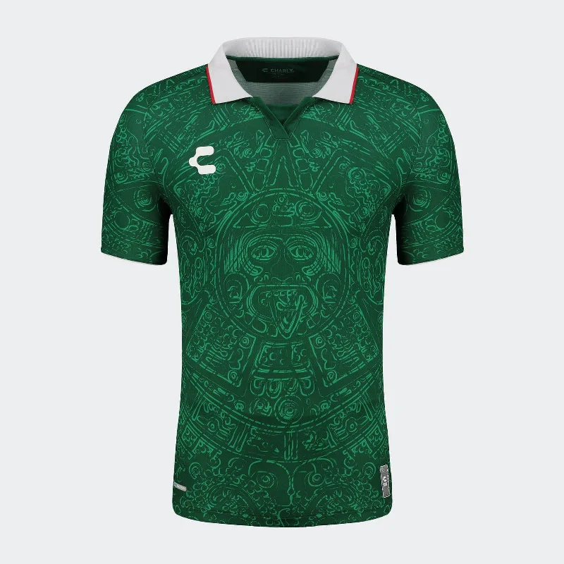 Soccer Jerseys with Zippered Neck for Versatility-Mexico Heritage Jersey [Green]