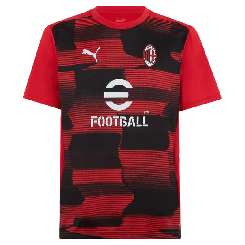 Soccer Jerseys with Slim Fit for Modern Look-AC Milan Pre-Match Jersey (77771201)