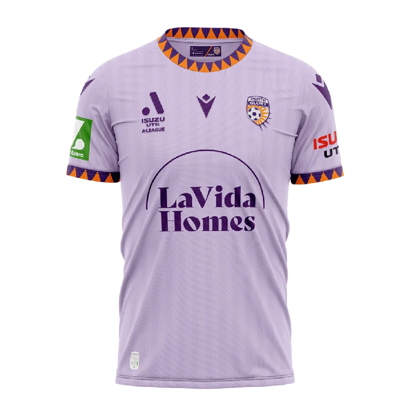 Soccer Jerseys with Comfortable, Moisture-Wicking Lining-Perth Glory 24/25 Away Youth Jersey (400054710001)