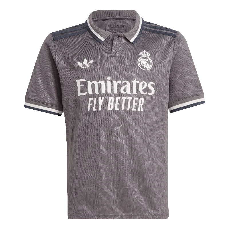 Youth Soccer Jerseys with Elastic Sleeves for Secure Fit-Real Madrid 24/25 Third Youth Jersey (IT3438)