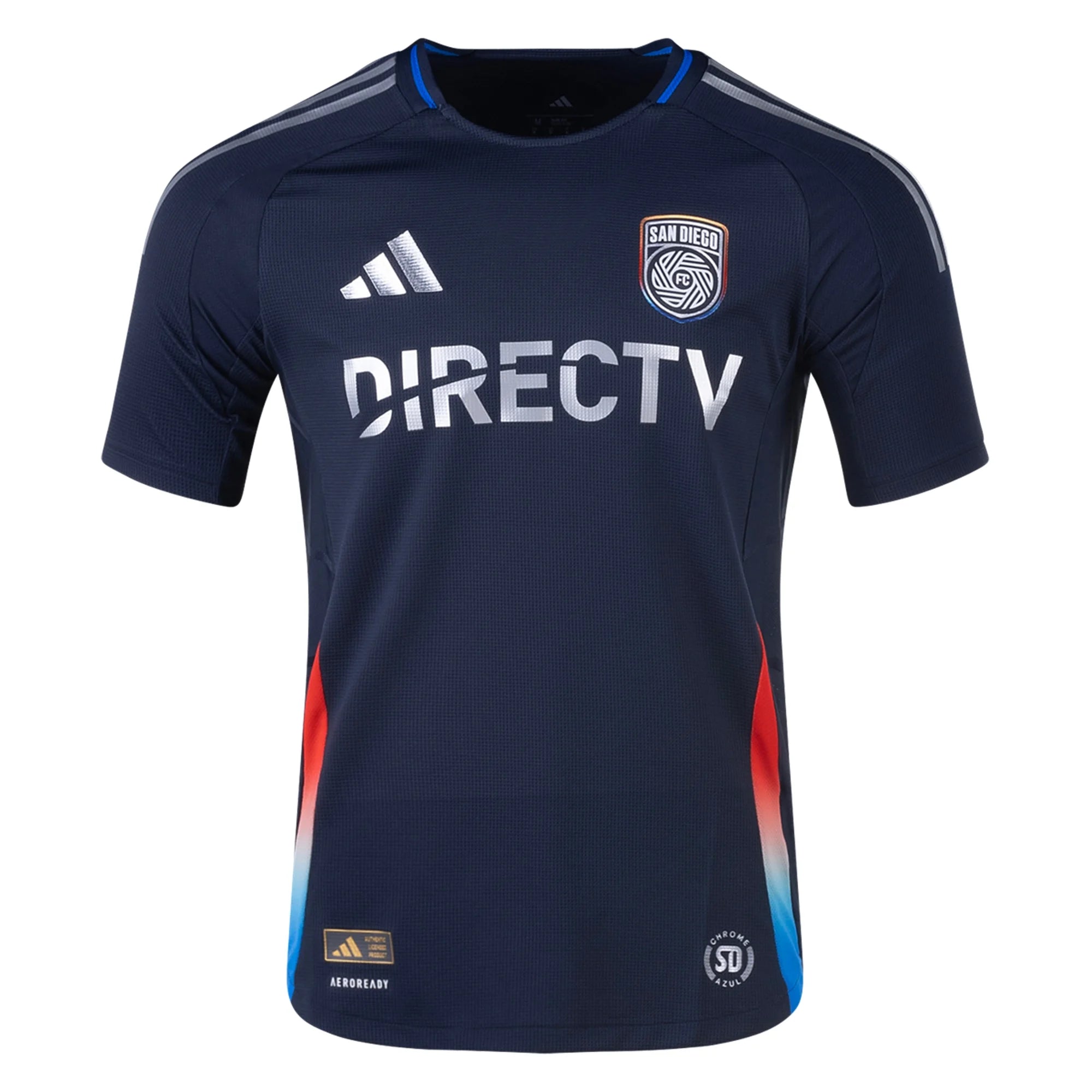 Soccer Jerseys with Mesh Sides for Extra Airflow-Men's Authentic adidas San Diego FC Home Jersey 2025