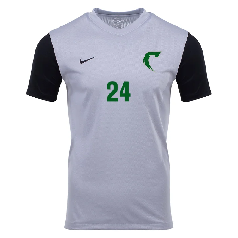 Soccer Jerseys with Extra Breathability for Hot Weather Play-Chemeketa CC Nike Tiempo Premier II Jersey [Men's] - Grey / Black