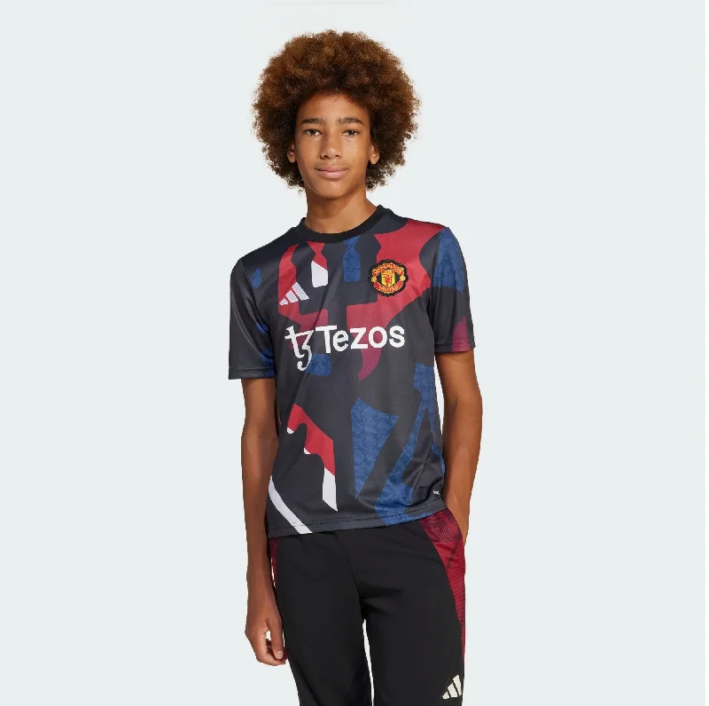 Soccer Jerseys with Bold Color Contrast for Standout Look-Youth Manchester United 2024/25 Pre-Match Jersey