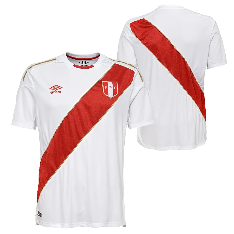 Soccer Jerseys with Soft Touch Fabric for All-Day Comfort-UMBRO Peru 2018 Home S/S Jersey