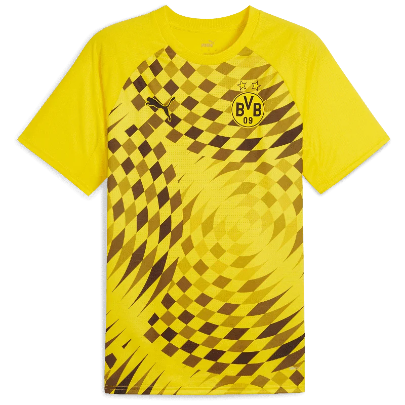 Soccer Jerseys with Lightweight Design for Freedom of Movement-Borussia Dortmund Prematch Jersey (77420001)