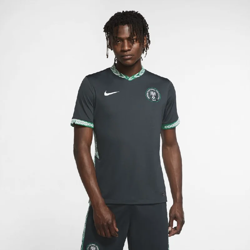 Soccer Jerseys with Ribbed Sleeves for Style and Fit-Nike Nigeria 2020 Stadium Away Mens Soccer Jersey