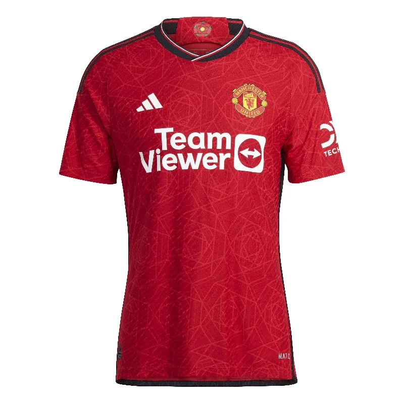 Soccer Jerseys with Soft, Comfortable Neckline for Relaxed Fit-Manchester United 23/24 Home Authentic Jersey (IN3520)