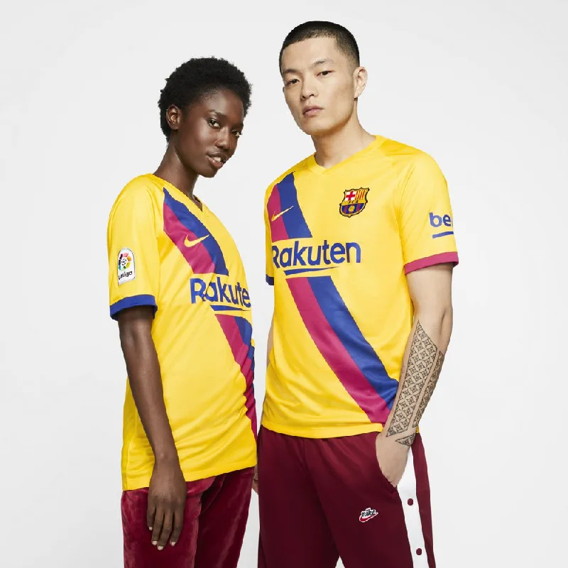 Soccer Jerseys with Stretch Fabric for Flexibility-Nike FC Barcelona 2019/20 Stadium Away Soccer Jersey