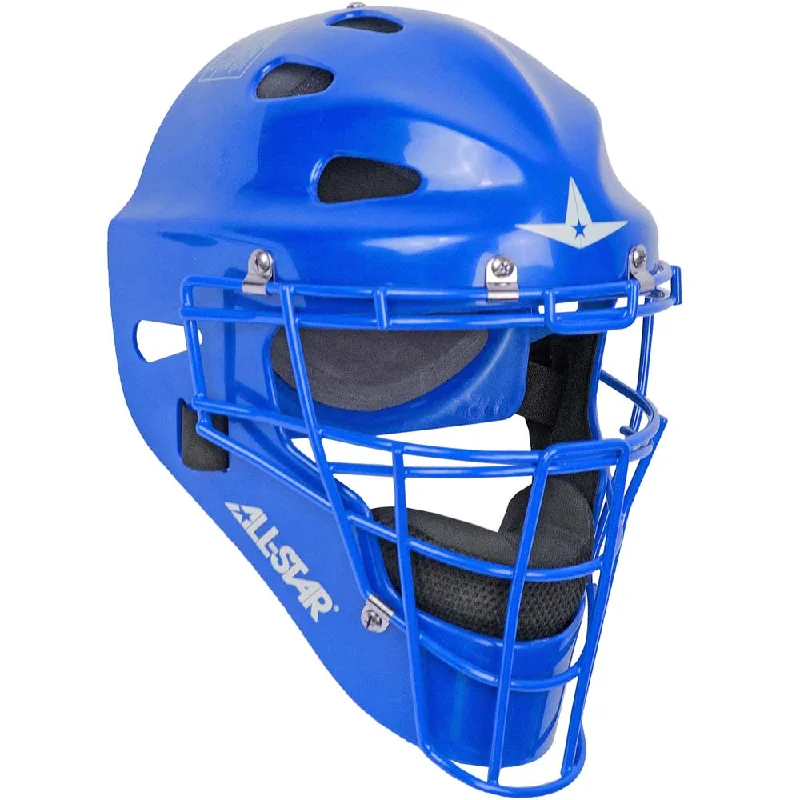 High-Tech Baseball Helmets with Impact-Resistant Shell-All Star Player's Series Hockey Style Catcher's Helmet: MVP2300 / MVP2310