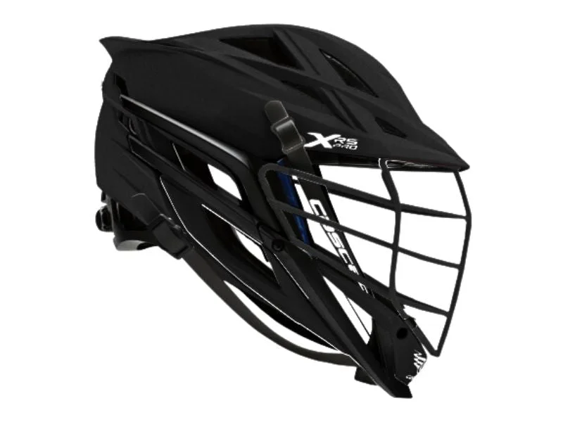 Baseball Helmets with Adjustable Face Shields for Custom Coverage-Cascade XRS Pro Field Lacrosse Helmet Black