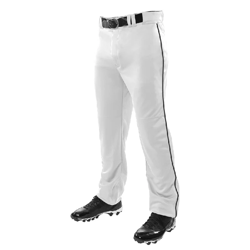 Baseball Pants with Pro-Style Pockets for Accessories-Champro Sports Youth Triple Crown Open Bottom Baseball Pants with Piping: BP91UY