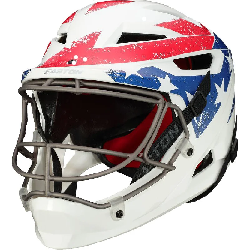 Baseball Helmets with Dual Impact Protection-Easton Hellcat Stars & Stripes Slowpitch Fielding Helmet: EPR05