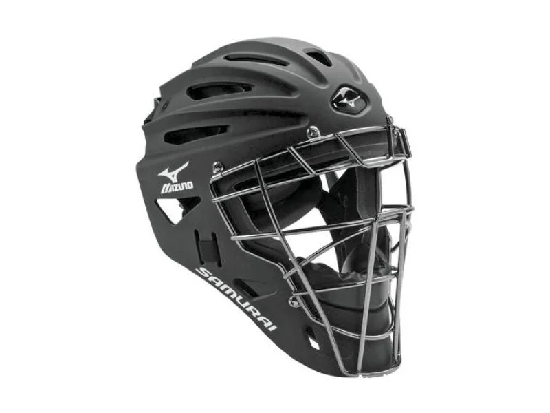 Baseball Helmets with High-Impact Exterior for Tough Games-Mizuno Samurai Youth Catcher's Helmet G4